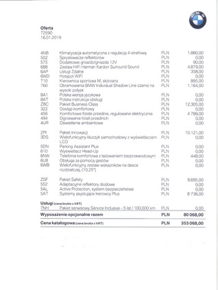 BMW 6GT cena 159000 przebieg: 82100, rok produkcji 2019 z Łódź małe 79